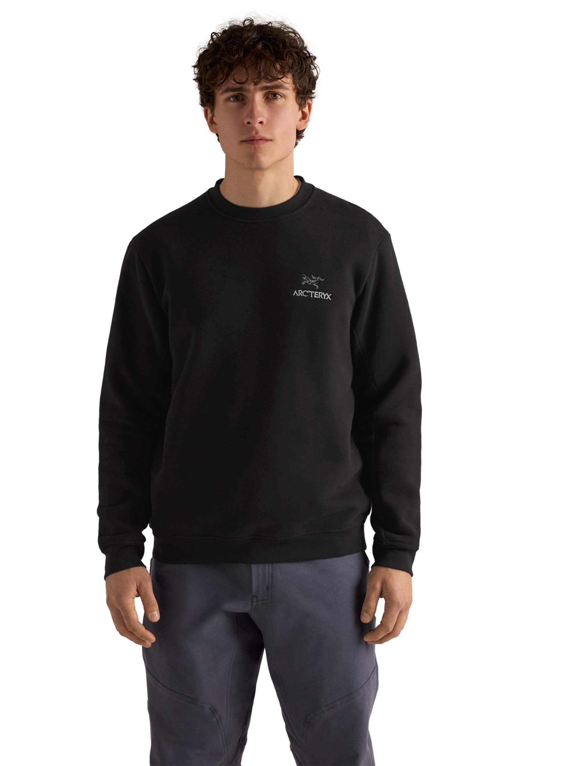 Emblem Fleece Crew Neck Pullover Men's