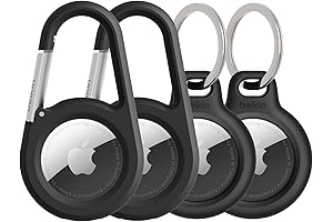 4-Pack Belkin Apple AirTag Secure Holder w/Carabiner