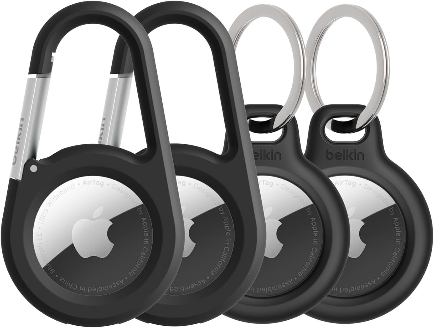 Belkin AirTag Secure Holder with Key Ring & Carabiner
