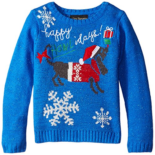 Alex Stevens Girls' Happy Howlidays Sweater