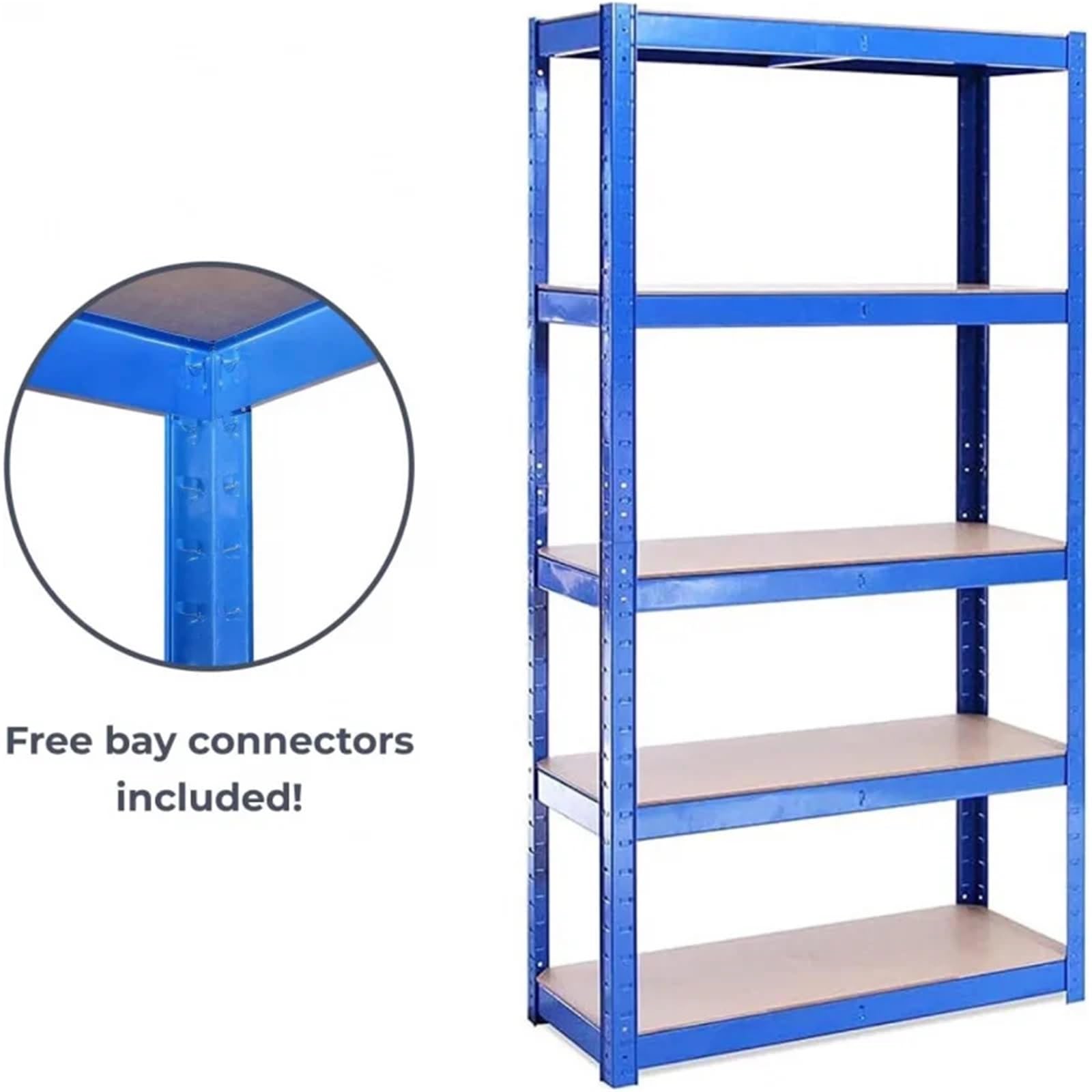 Scaffali in Metallo per Garage Scaffalature for Garage - 71" HX 35" LX 16" W - Scaffalature for carichi Pesanti - Scaffali for stoccaggio(Blue)