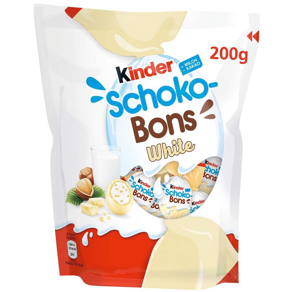 kinder Schoko-Bons White, 18er Pack (18 x 200g)