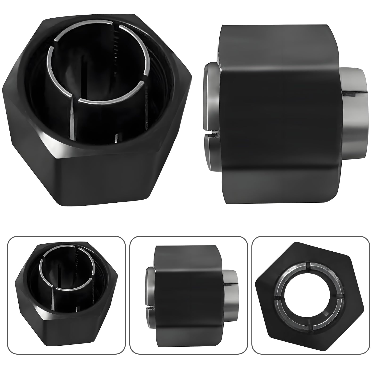 Collet de défonceuse 1/2" et 1/4" pour défonceuse Dewalt DW621 DW616 DW618 Dw622 Dw626, pour Bosch 1617, 1617EVS, 1618, 1618EVS, 1613, 1613EVS, 1613AEVS. Numéro de pièce du routeur S : 326286-03
