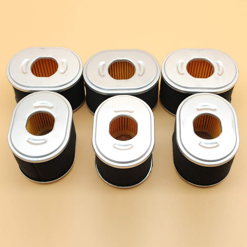 DUNLAP 6 unids/Lote Elemento de Filtro de Aire Apto for GX160 GX200 GX 160 200 5,5-6.5HP Motor pequeño reemplazo de generador de Gasolina