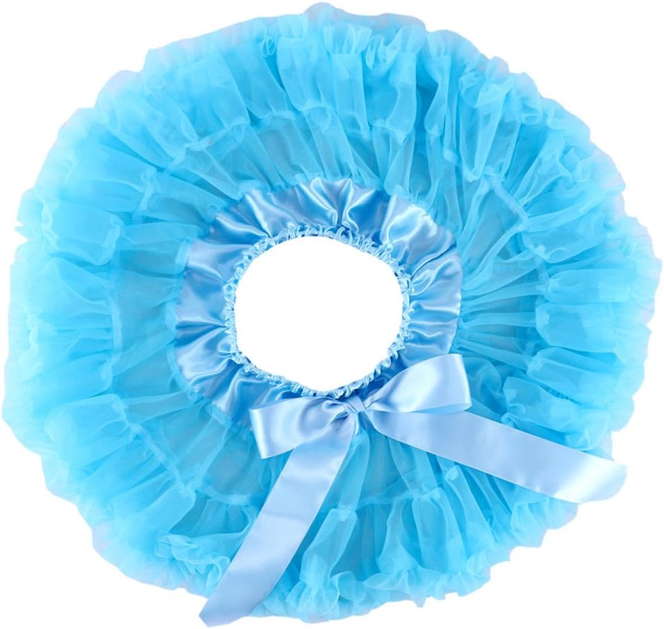 Wennikids Little Girl's Dance Chiffon Pettiskirts Tutu Assorted Size and Color XX-Large Light Blue