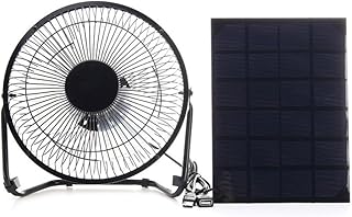 4Inch Solar Panel Fan Kit, USB 5W Solar Powered Pet House Cooling, Chicken Coop Ventilation, Small Space Cooling, Window Exhaust Fan For Shed, Chicken Coop, Greenhouse