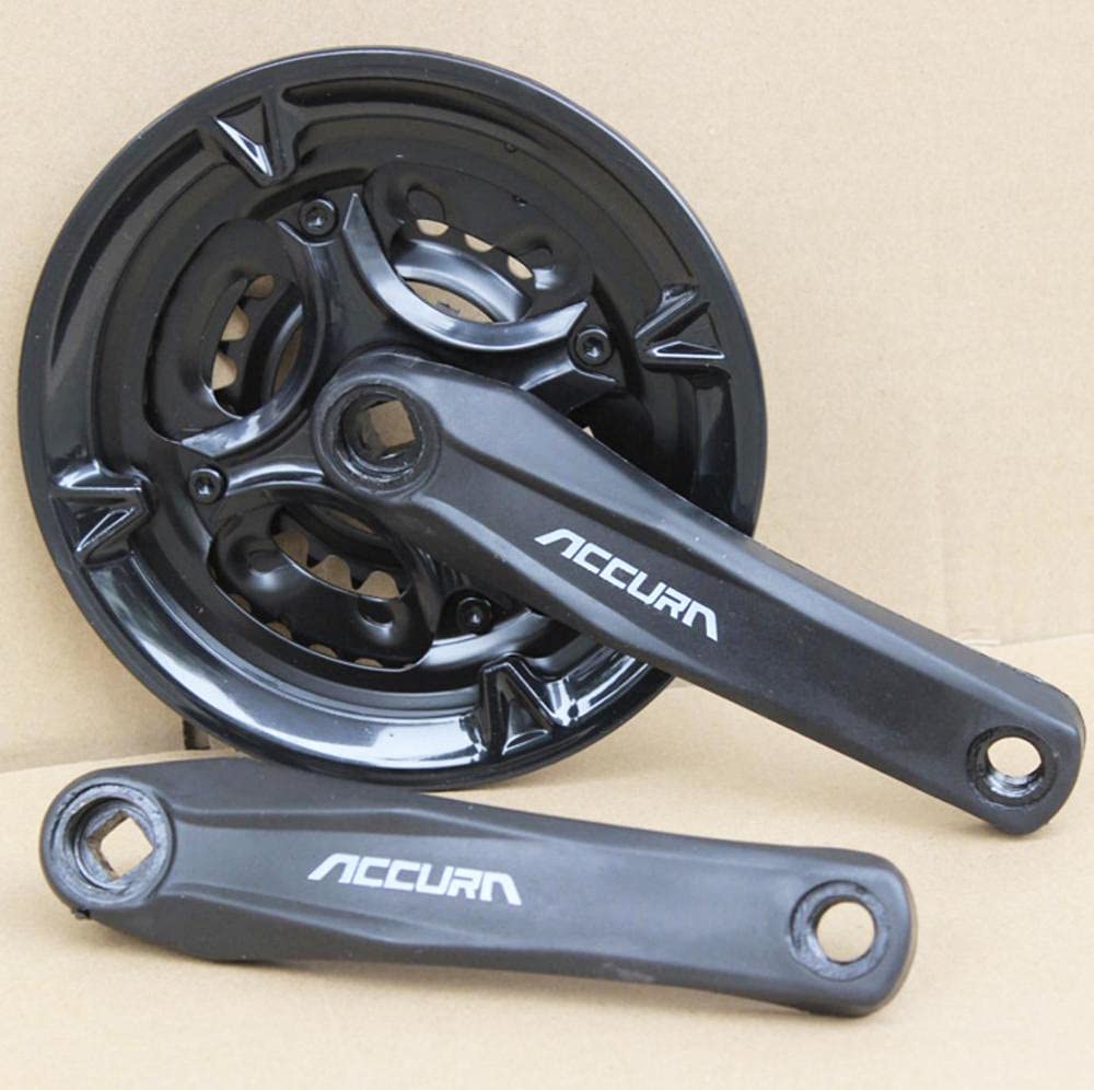 SHUNMIN Guarnitura MTB Crankset for Mountain Bike 24/34/42T Acciaio 7/8 velocità MTB. Accessori for Bici in Ferro da 170 mm con Catena Guarnitura