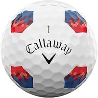 Vista 10 de Callaway Golf 2022 Chrome Soft Golf Balls (True Track (Red/Blue)
