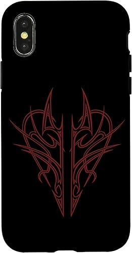 Miniatura 7 de Funda para iPhone 11 Goth Line Art Grunge Tattoo estético gótico corazón