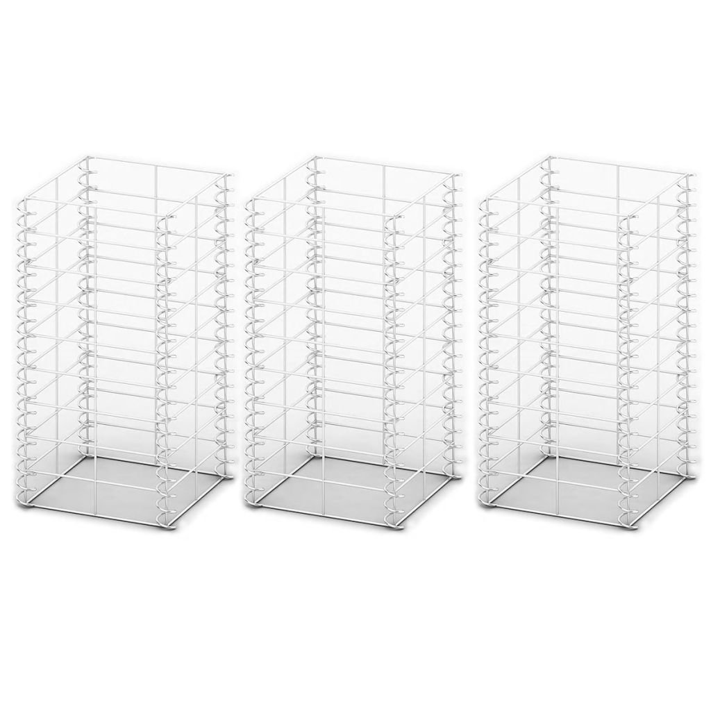 Yorten Gabionenkorb-Set – 3 Stück, 25x25x50 Cm – Aus Verzinktem Stahl, Drahtdick 3,5 Mm
