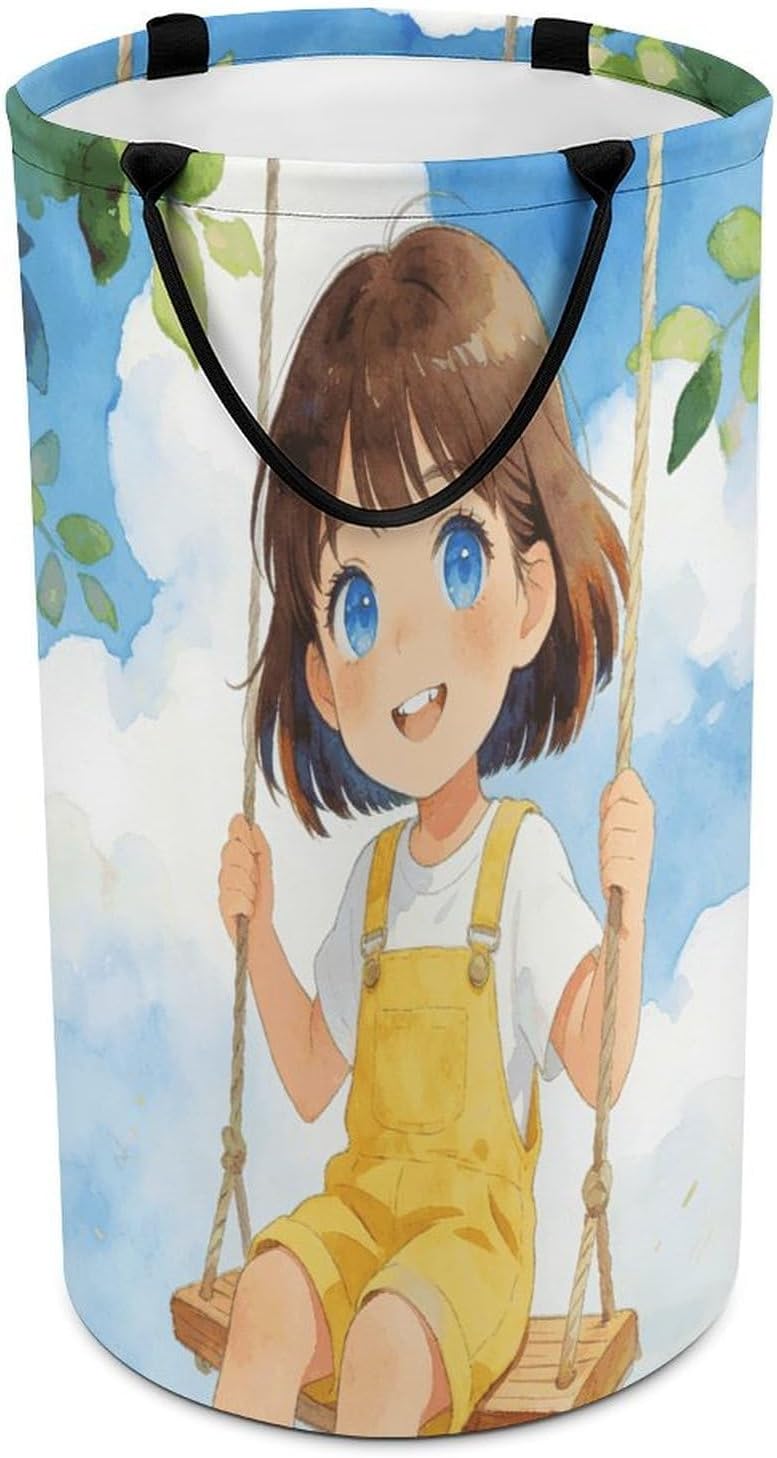 Olive Laundry Hamper Fashion Dirty Laundry Hamper Portable Laundry Hampers with Handles Lightweight Large Clothes Storage Basket for Bedroom Bathroom