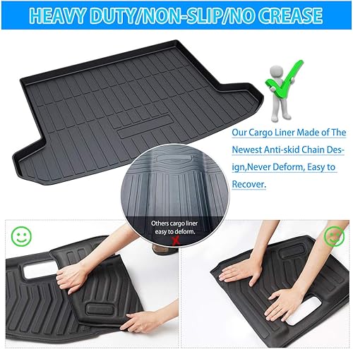 Miniatura 6 de Powerty Tapete para cajuela, olefina termoplástica (TPO), para todos los climas, para Hyundai Tucson 2016, 2017, 2018, 2019, 2020