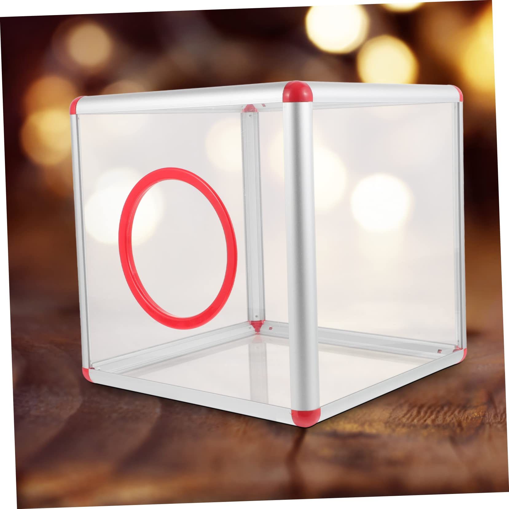 SHINEOFI Caja de Rifa de Acrílico Transparente para Sorteo Diseño Ranura y Capacidad para Billetes Adecuado para Bodas y Reuniones Empresariales