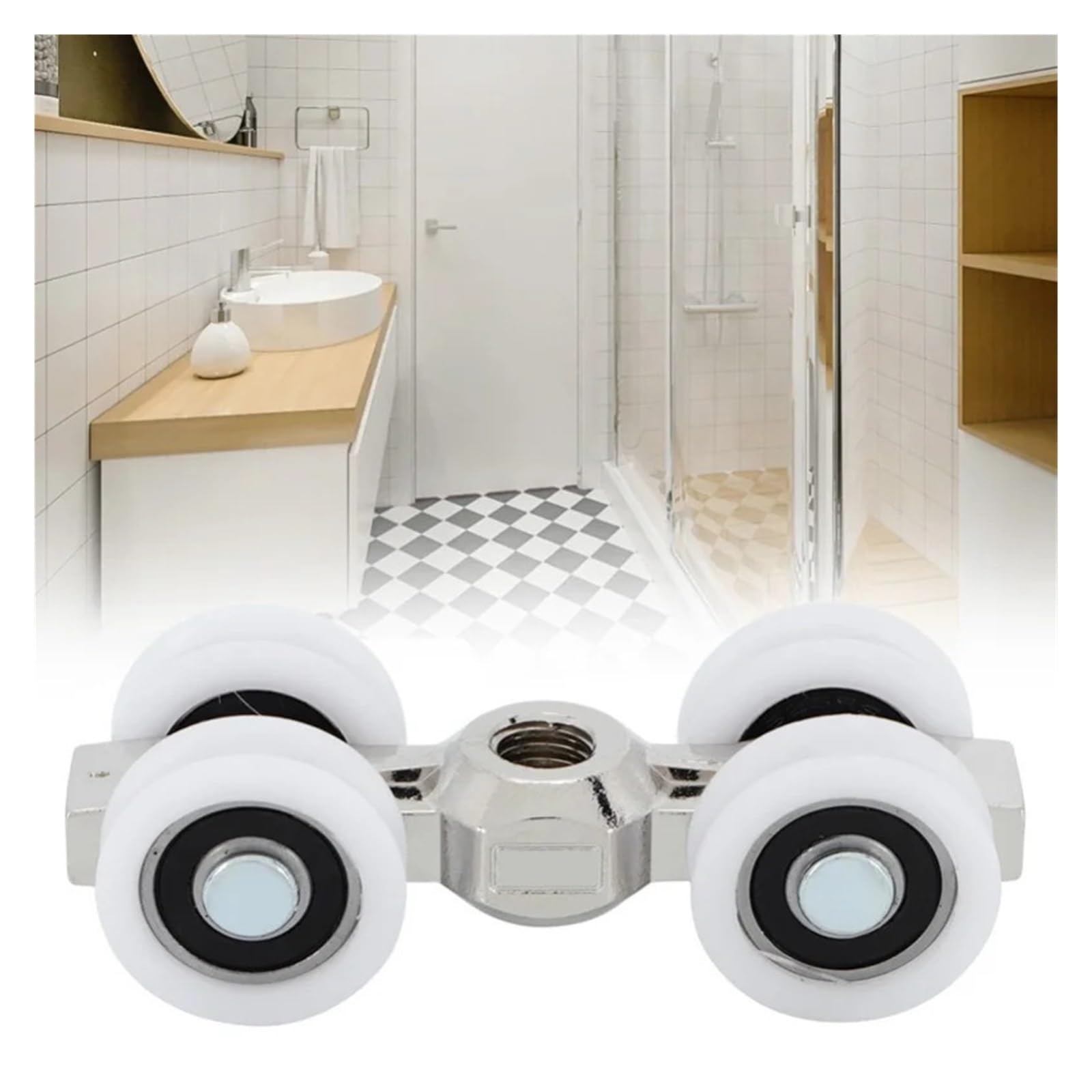 Rodillos for puertas corredizas, rodamientos, 4 ruedas, for muebles