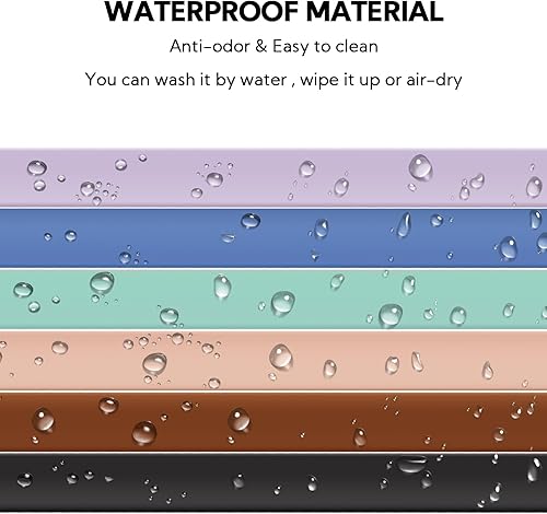 Miniatura 3 de Kidding Pets Collar de perro impermeable, antiolor, ajustable, resistente, con hebilla de metal recubierta resistente al desgaste, más fuerte que el