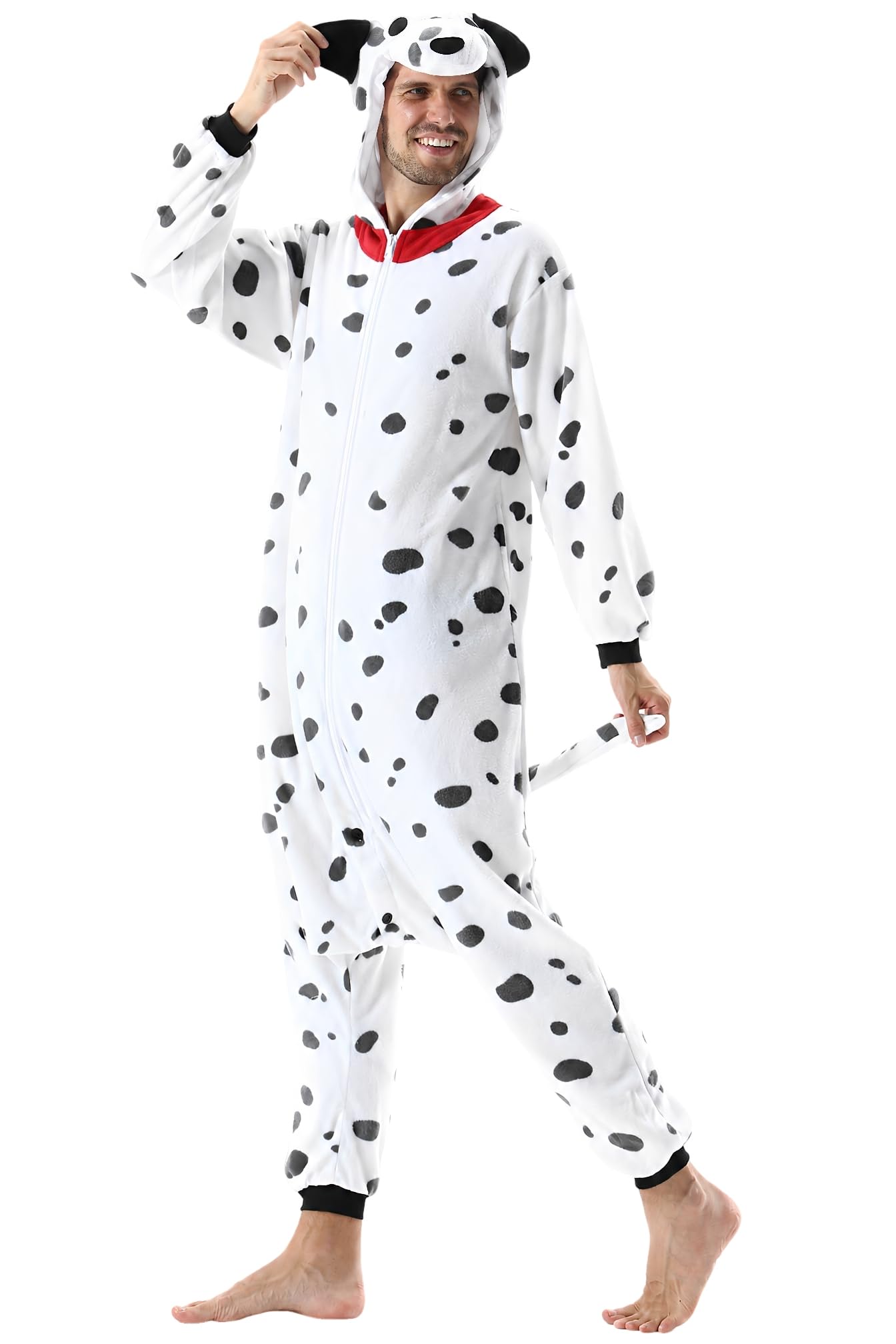 DarkCom Unisex Adulto Cosplay Animale Onesie Halloween Carnevale Costume per Uomo Donna