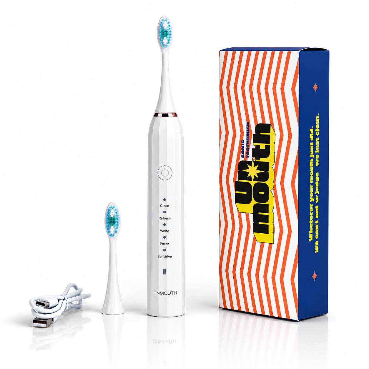 SONIC BOSS Electric Toothbrush | Sonic Deep Clean (43000 VPM), Rechargeable, 30 sec smart Timer, Dupont Bristles, Waterproof, 5 Brushing Modes, 60-Day Battery Life, Type C port (White)-image-25