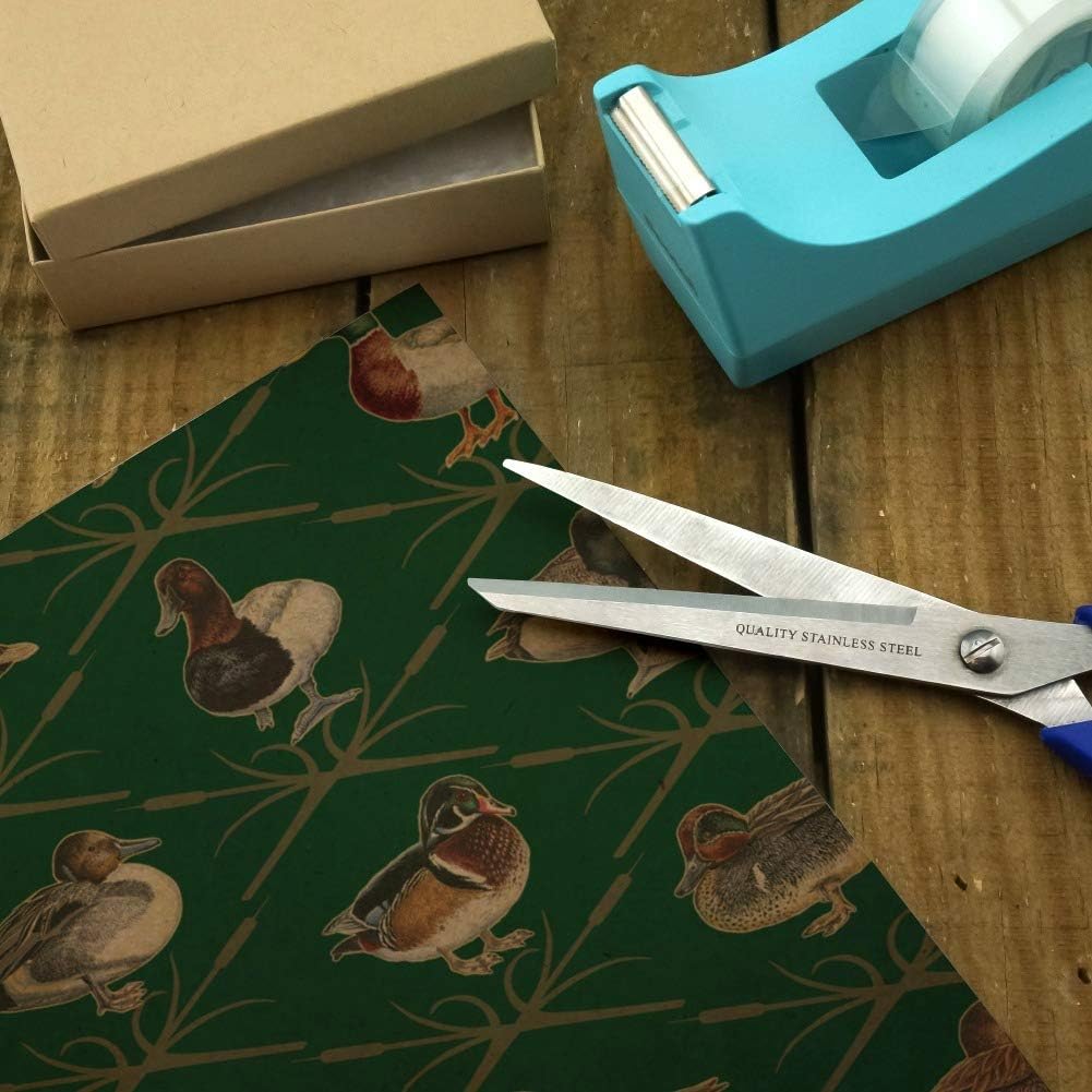 GRAPHICS & MORE Reeds and Ducks Pattern Mallard Wood Redhead Hooded Merganser Premium Kraft Roll Gift Wrap Wrapping Paper