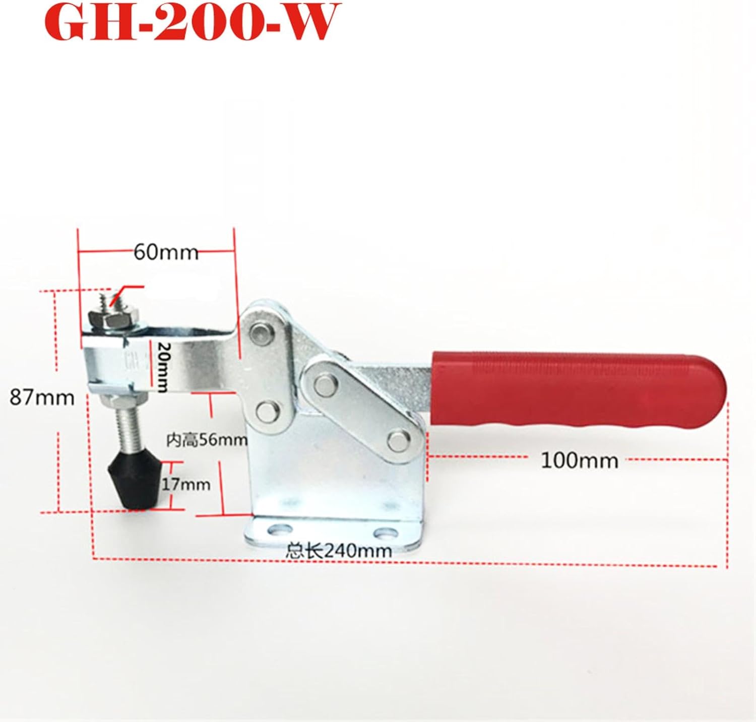 SagaSave 1pcs Hold Down Toggle Clamps Woodworking, Clamps for Woodworking,Vertical Clamp,Cam Clamp Quick Release Horizontal Clamp, 880Lbs Holding Capacity Heavy Duty-GH-200-WL