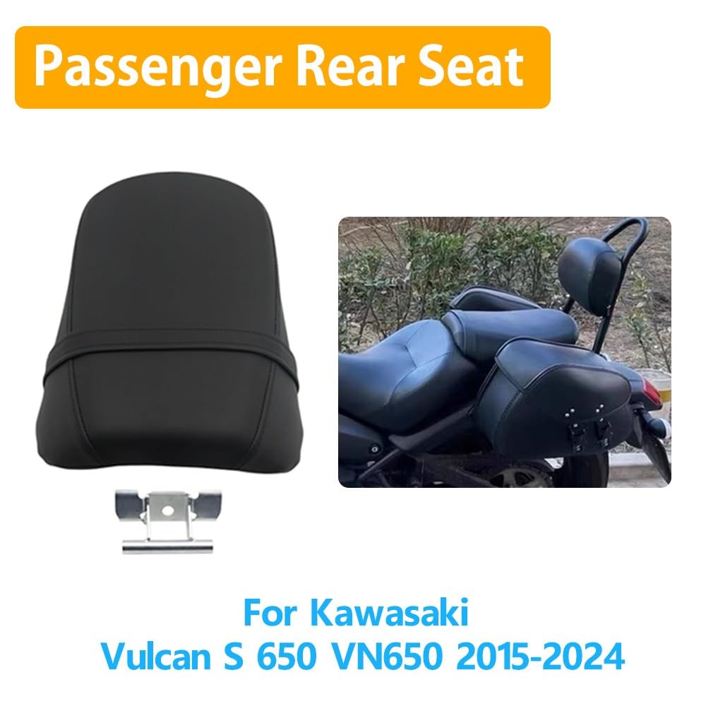 Do Kawasaki VulcanS 650 S650 VN650 2015-2024 Siedzisko | Jednoczęściowa poduszka tylnego siedzenia pasażera motocykla(1 Set)