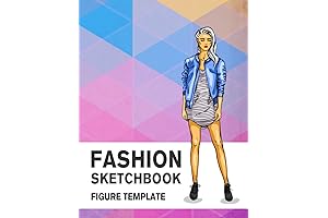 Fashion Sketchbook Figure Template: Female Fashion Design Template