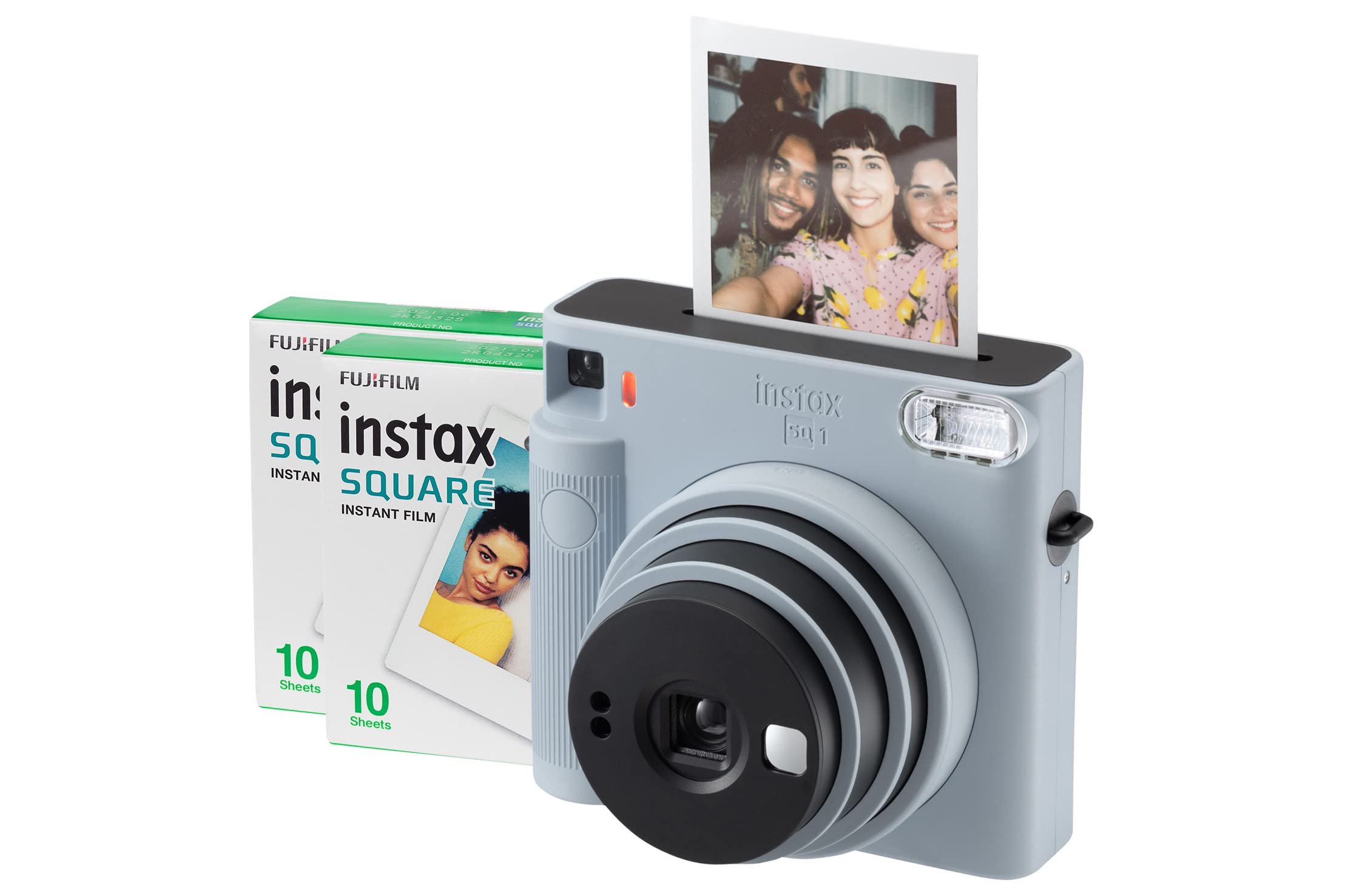 Fujifilm Instax Square SQ1 Instant Camera Glacier Blue with 20 Shot Pack (16672142+70100139613X2)