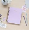 Kokonote Official Lilac Sunset 2022 أسبوع لعرض يوميات - 2022 مخطط أسبوعي - مخطط A5 مع ملصقات وجيب - يوميات 2022