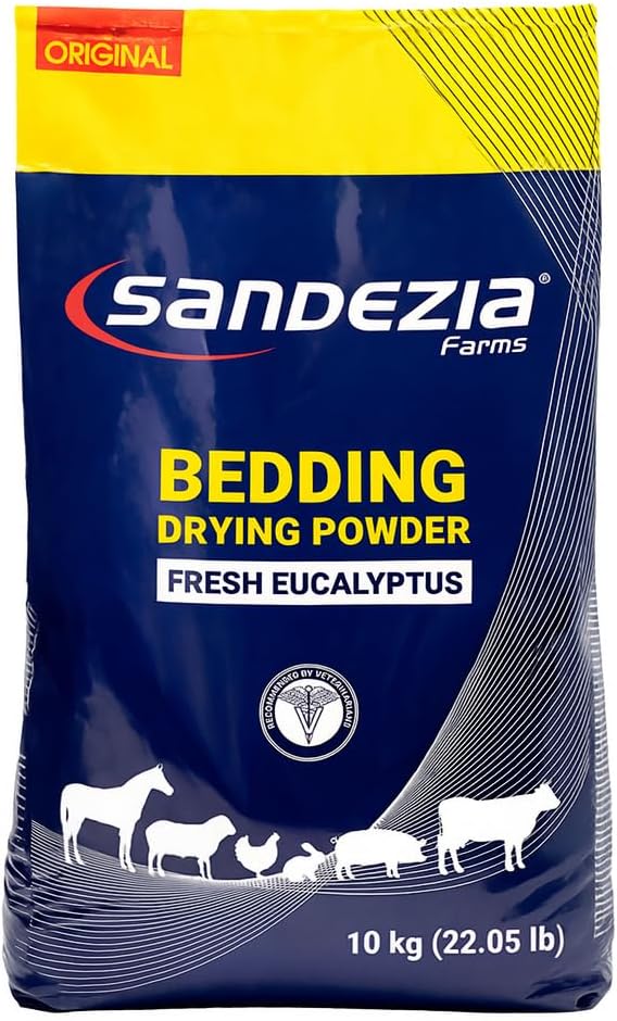 Bedding Drying Powder – Horse Stall Refresher, Odor Eliminator, Barn Stall Deodorizer for Chicken Coop, Livestock, 22 lb