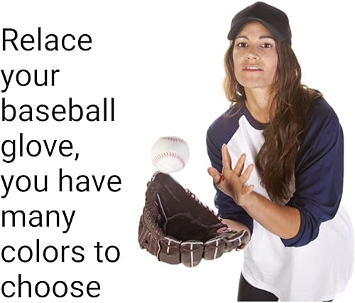 Miniatura 10 de TOFL Cordones para guantes de sóftbol y béisbol  Cordones de reparación de guantes de encaje para guantes receptores  Cordones de cuero solo sin