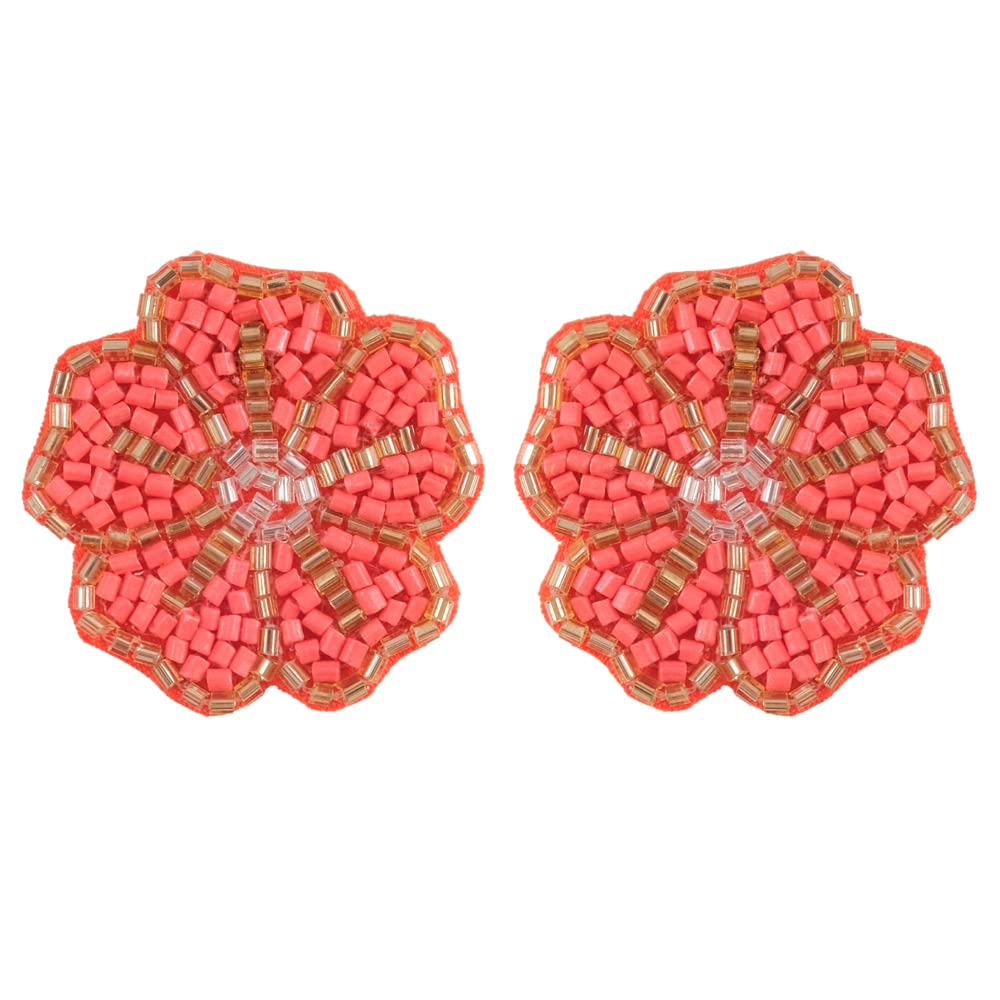 University Trendz Boho Orange Seed Beads Earrings - Handmade Ethnic Western Earrings For Women (B0C77Z5QQ9) Amazon Price History, Amazon Price Tracker