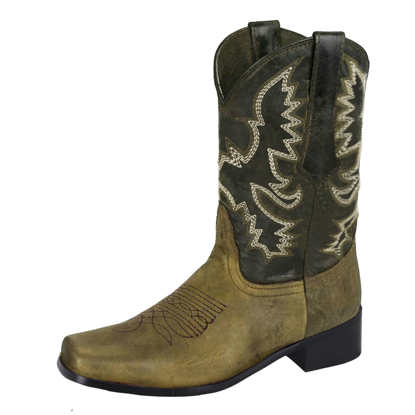 Damen Stiefel Schaft XXL Gefüttert mit Absatz Cowboystiefel Boots Wasserdicht Herbst Stretch Weite H Weitschaftstiefel Kniehohe Stiefel Winter Halbhoch Schlupfstiefel Winterstiefel