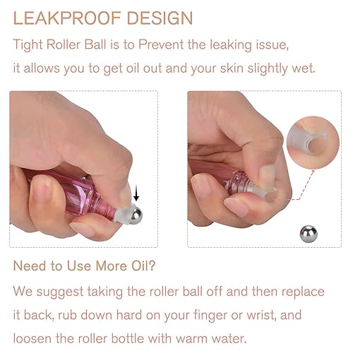 Miniatura 30 de PrettyCare Botellas enrollables para aceites de 0.3 fl oz