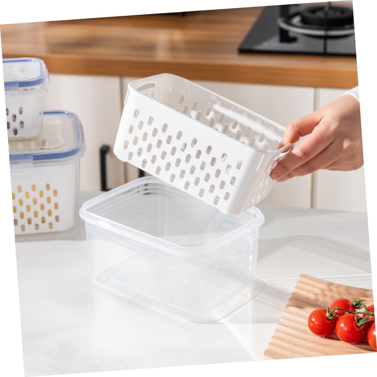 Recipientes Herméticos para Alimentos de 3 Piezas 850ml 1750ml 3300ml