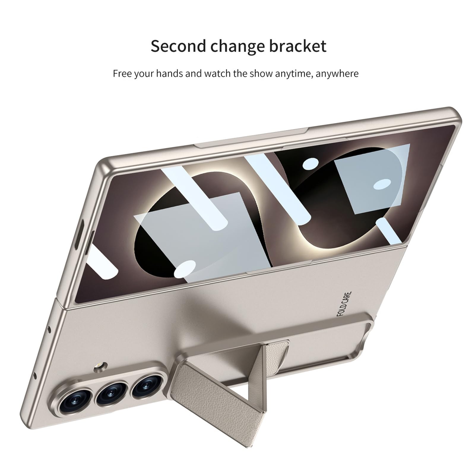 Smukłe etui do Samsung Galaxy Z Fold 8 Ultra, twardy szkliwiony PC