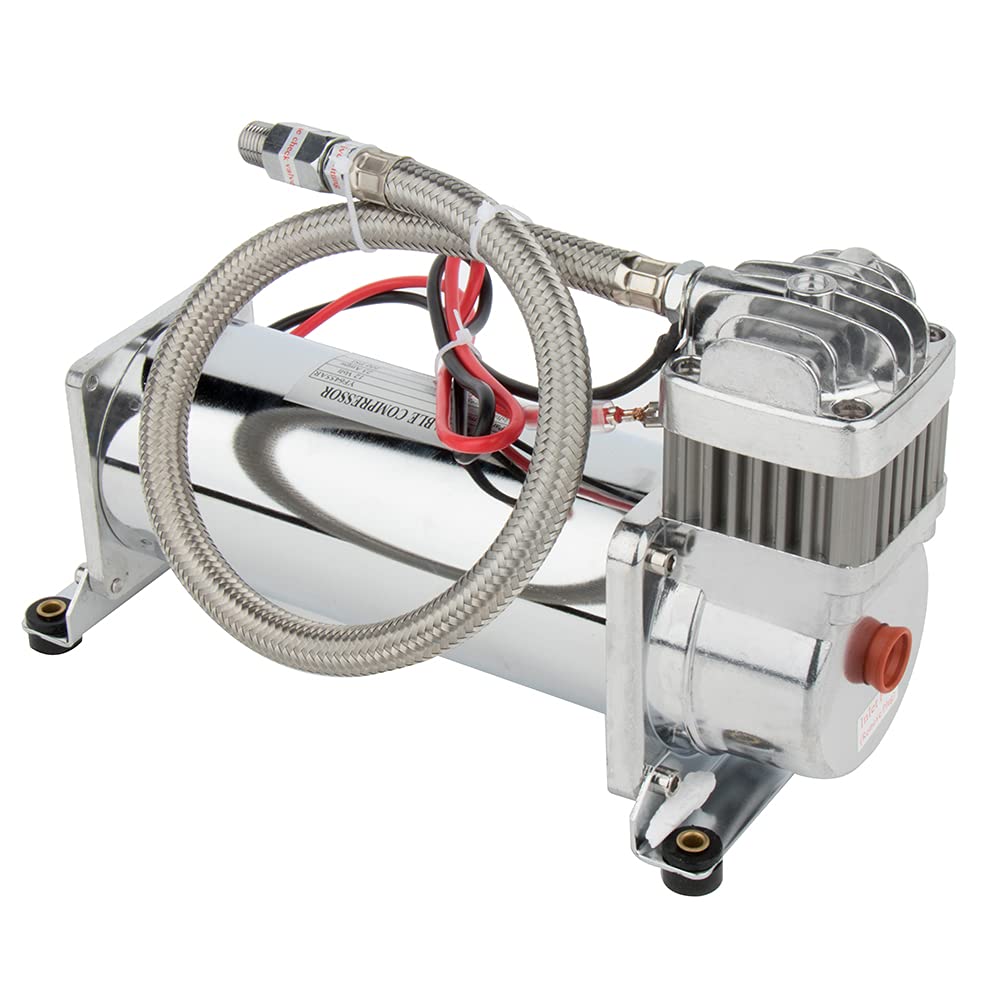 ANPART 200 PSI Heavy Duty Air Horn Compressor 12v Train Horn Compressor Onboard Air Systems Universal Train Cars for Vehicles Semi Pickup Trucks Air Suspension Compressor Kit