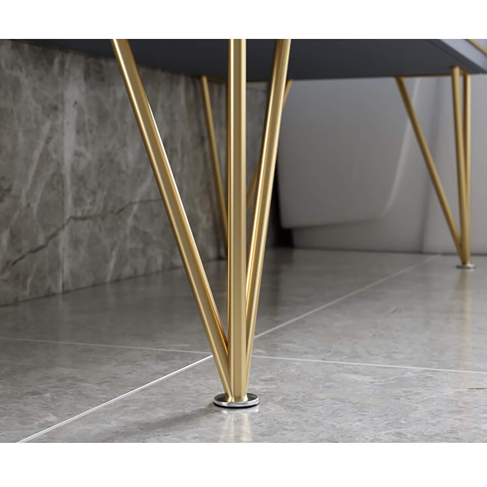 4 Piedini da Cucina Regolabili in Acciaio Inossidabile, Gambe per mobili Vieni con Viti, Piedi per Mobili in Metallo per armadi di Tavolo da Divano, scrivanie,Argento,15cm/5.91in