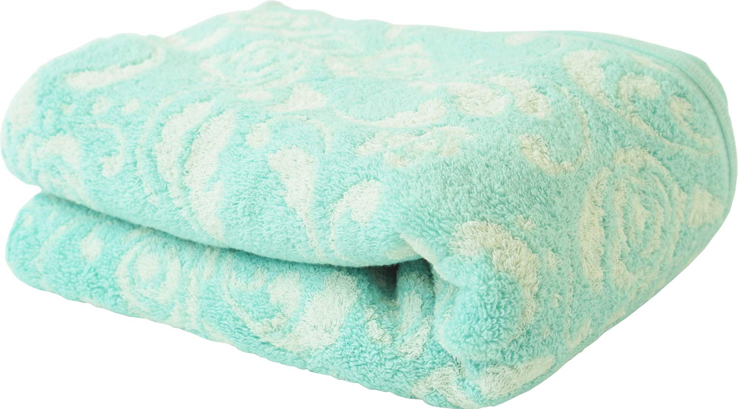 内野　バスタオル　グリーン　フラワー　タオル地　新品 Amazon｜UCHINO バスタオル ブルーグリーン 約60×120cm 「エストローズ