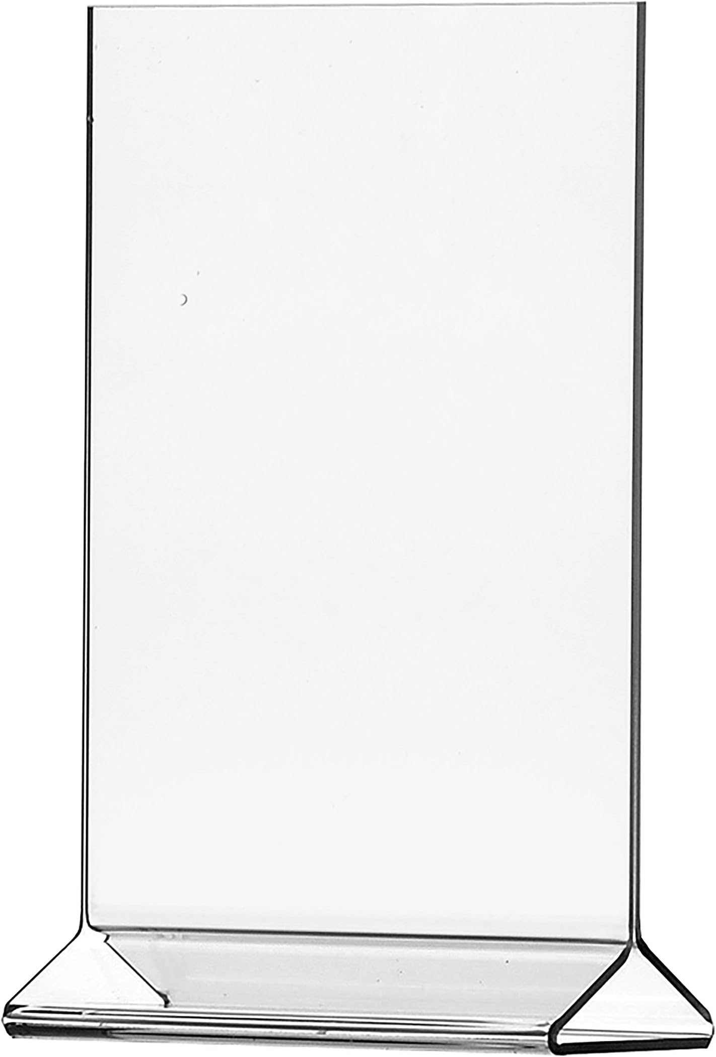 12 Pack Table Tent 4 x 6 Small Sign Holder Literature Flyer Frame Top Loading Vertical Letter Notices Menu Pricing Deli Table Tent Countertop Expo Event Sign Holder Display