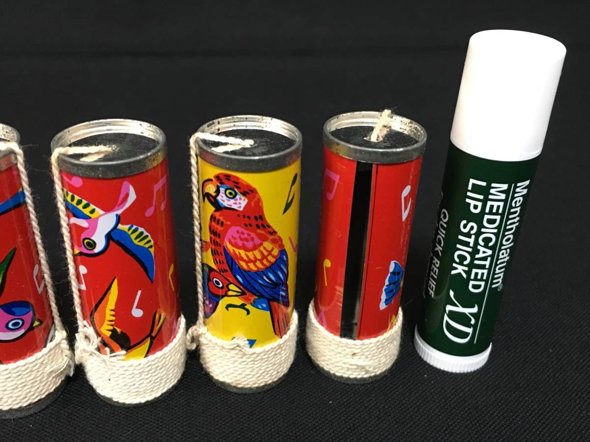 Amazon.co.jp: ブリキ 蟲笛 6点セット 鳥笛 鳴き声 レトロ