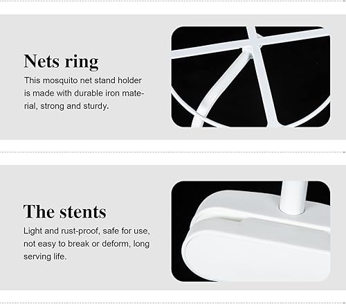 Miniatura 4 de 1 juego de soporte de red Clip - en la cama de bebé Red de montaje anillo de soporte de rack accesorios de red