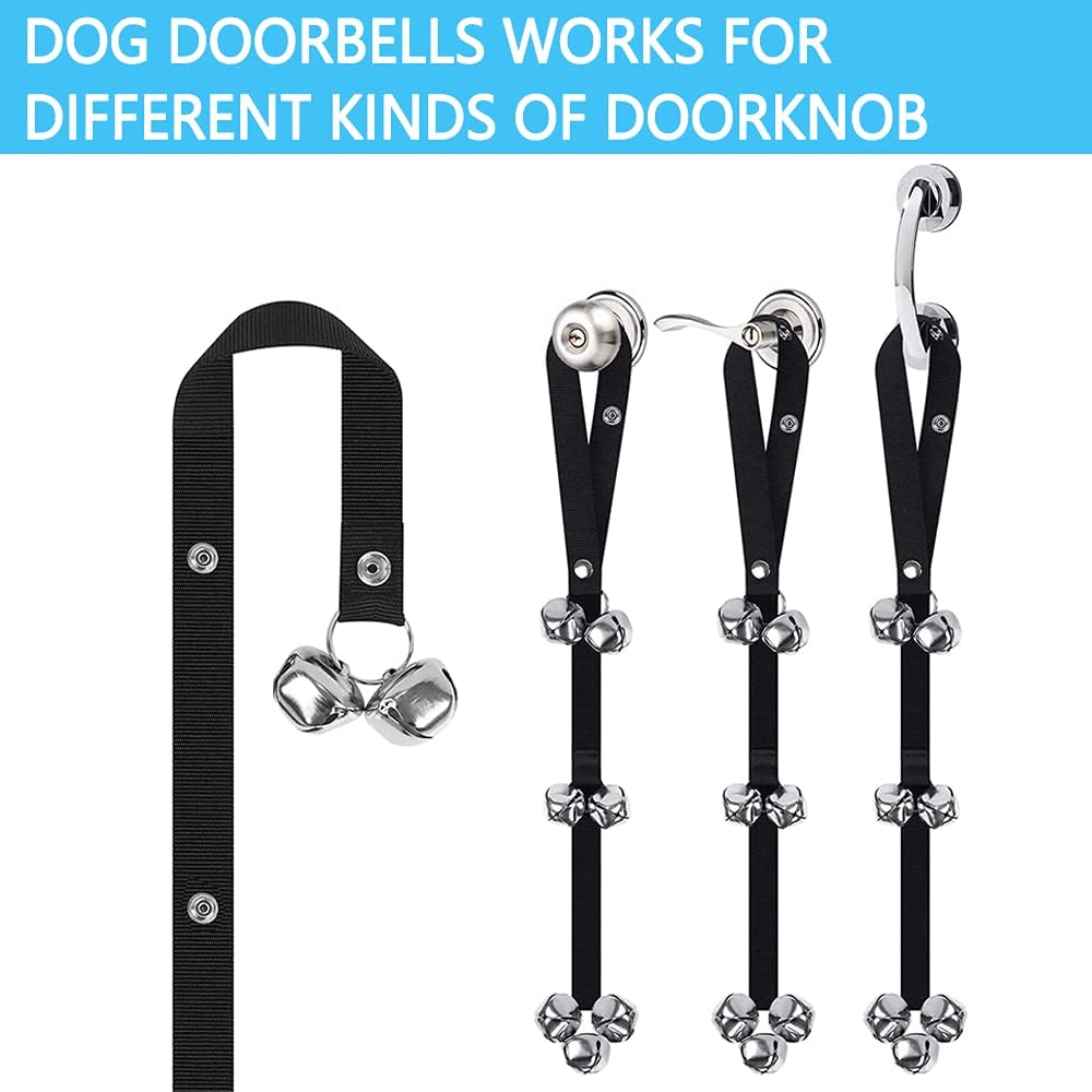 Dog Doorbells for Dog Training - CATOOP Adjustable Door Bell for Puppy with Collapsible Travel Pet Cat Dog Bowl : Pet Supplies