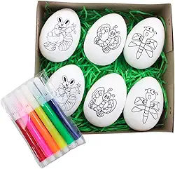 Ovos De Páscoa Infantil Para Colorir - 6cm