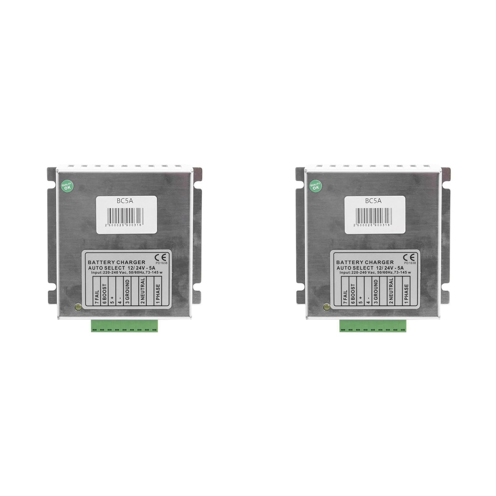 Jnchdghwa As Shown 2X Bc5a 12V/24V Generator Auto Intelligent Battery Charger Module Float Chargers Circuit Design Adapter Generator Parts