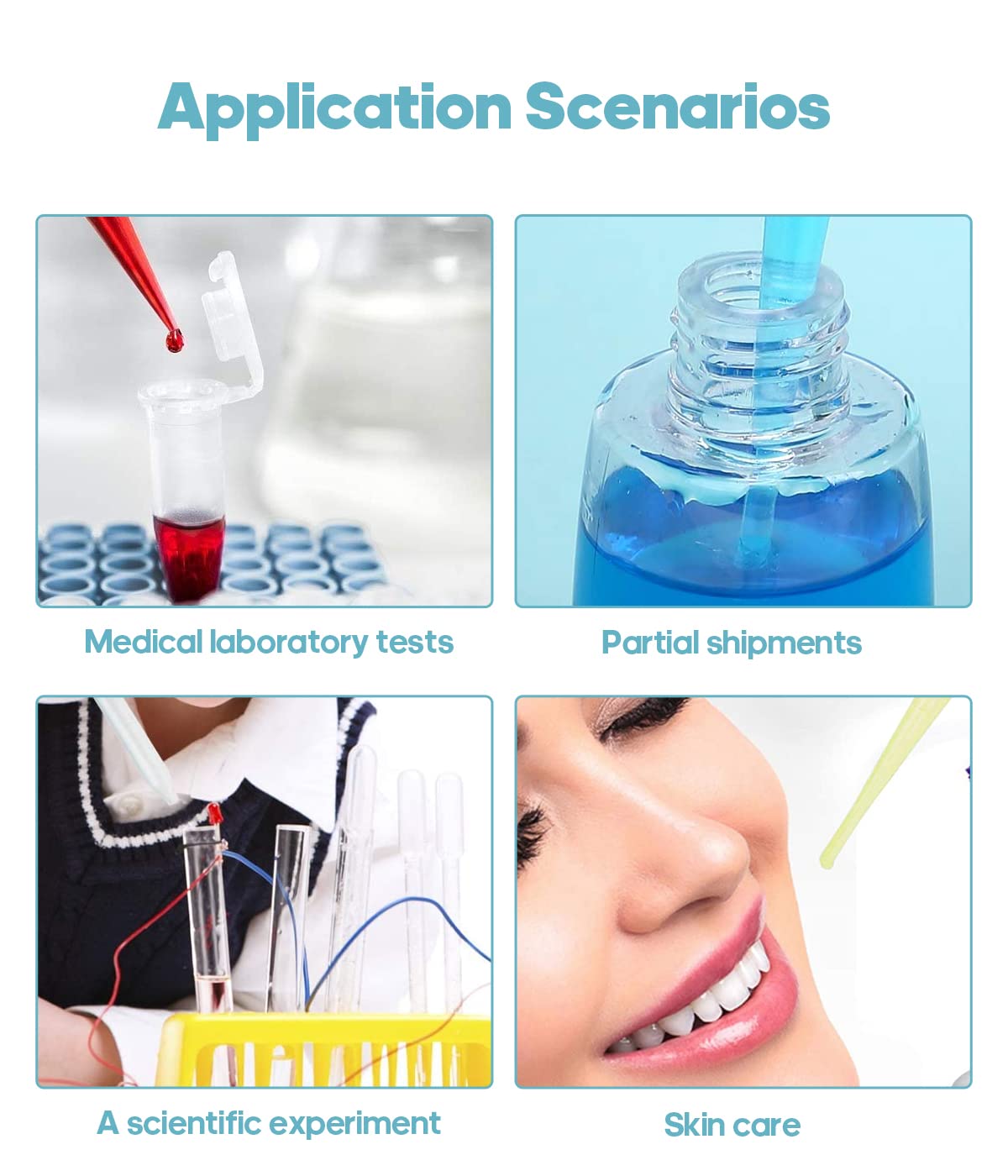 30 Unidades Pipetas de transferencia de plástico pipetas de transferencia de pipetas desechables para herramienta de maquillaje de pipetas de aceite esencial