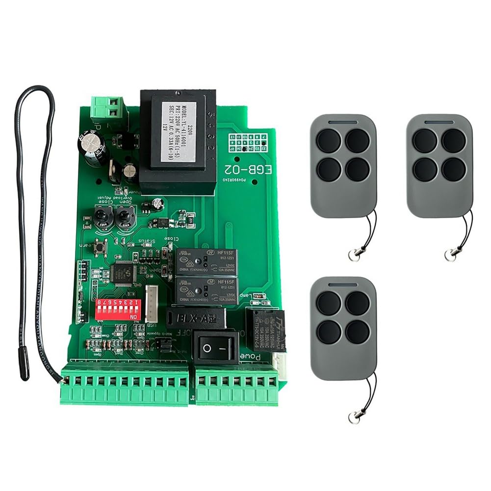 Jnchdghwa As Shown Universal For Automatic Sliding Gate Opener Control Board Ac110v Gate Motor With Remote Control Functionality
