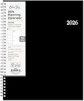 Blue Sky 2026 Enterprise Weekly Monthly Planner Calendar - 8.5x11 Wirebound, Flexible Cover, Laminated Tabs, Storage Pocket