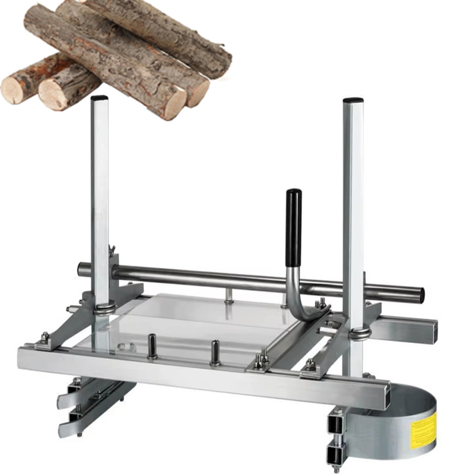 KJZQXYX Portable Chainsaw Mill, Adjustable Thickness Planking Machine,with Scale and Rail Guide,for Wood Cutting,for Carpenters/DIY Projects (60cm)