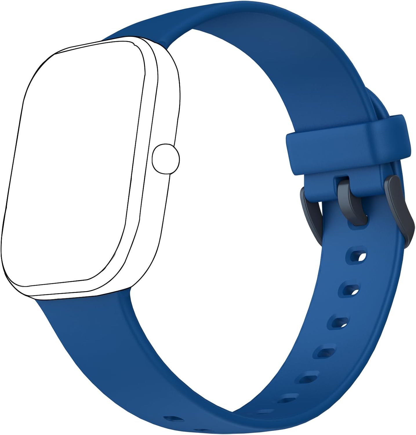 Nyonio 1 Pack Kids Watch Band Replacement, Breathable Soft Silicone Sport Wrist Strap