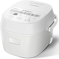 Toshiba OriginTaste 5.5-Cup Fuzzy Logic Rice Cooker - 15-in-1 Multi-Function, 3D Heating, 24H Timer, Nonstick Pot, White