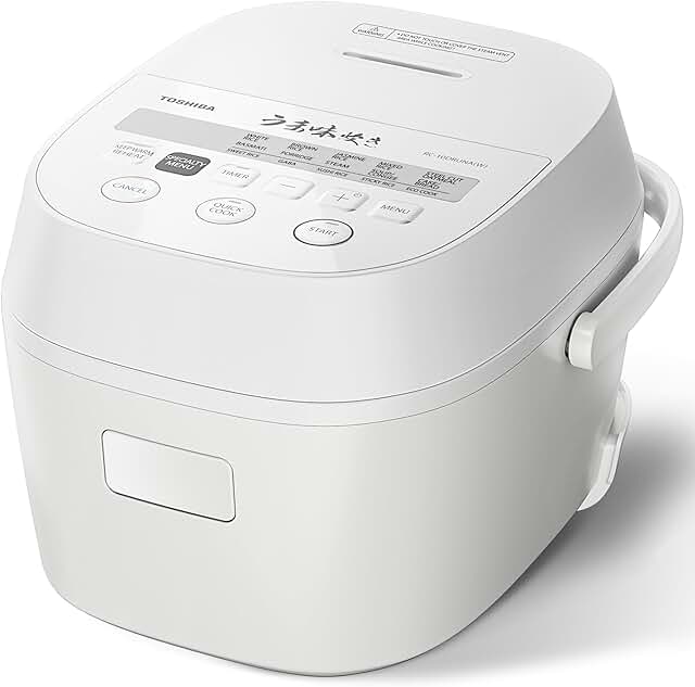 TOSHIBA OriginTaste Rice Cooker 5.5-Cup Uncooked, Fuzzy Logic, 15-in-1 F...